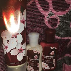 Matching 3 set Japanese cherry blossom cream